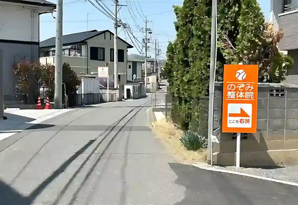 東側に設置してある案内看板