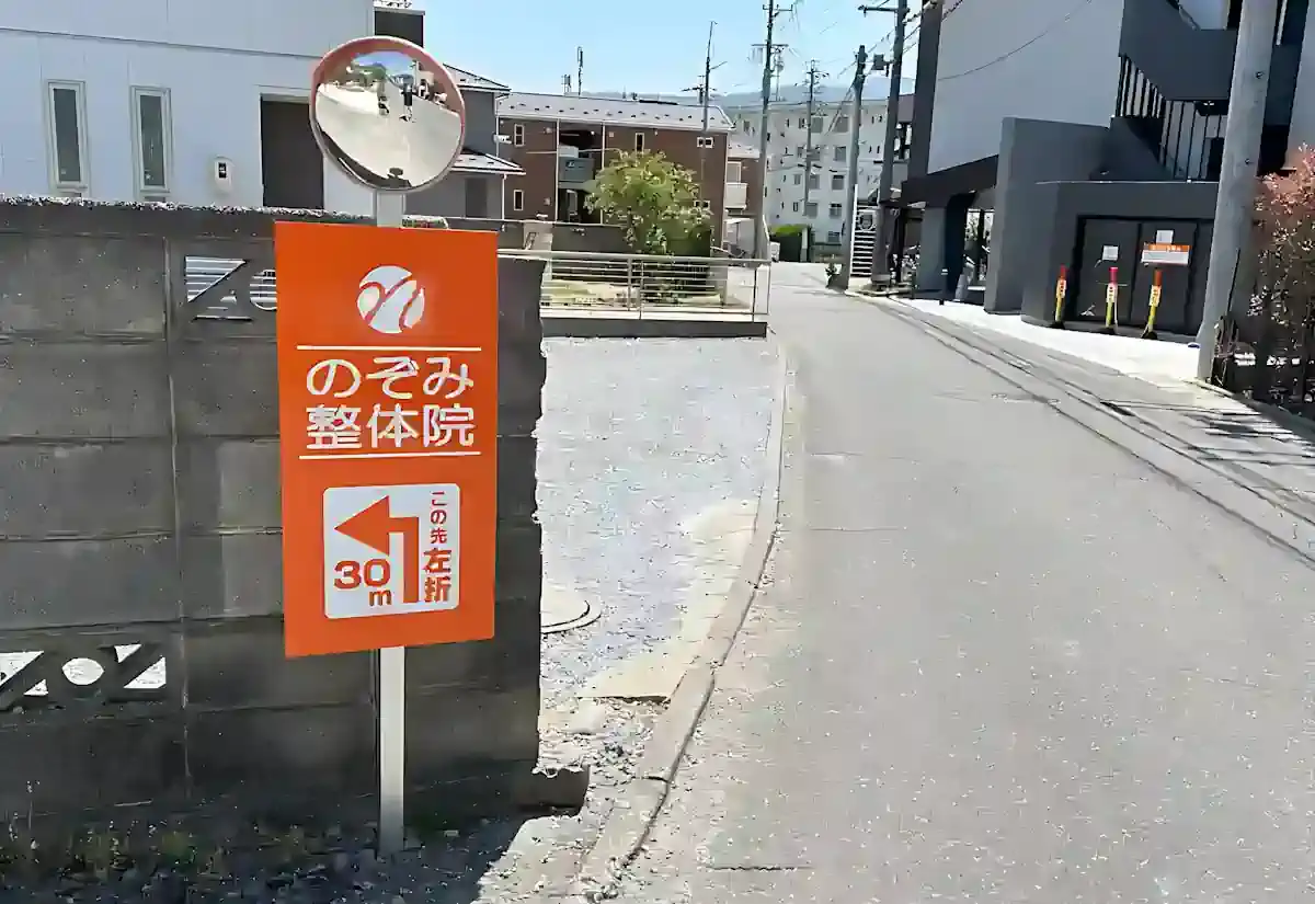 西側に設置してある案内看板
